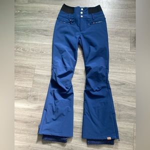 Roxy women’s rising high snowboard pants ski size medium blue